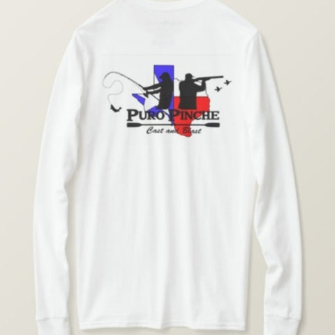 PuroPincheCast&Blast Long Sleeve T-Shirt - White - PuroPincheCast&Blast Outfitters