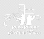 PuroPinche Vinyl Transfer Decal-White - PuroPincheCast&Blast Outfitters