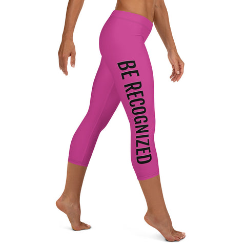 Be Recognized Pink Capri Leggings